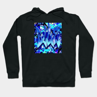 Blue splash Paint Art Hoodie